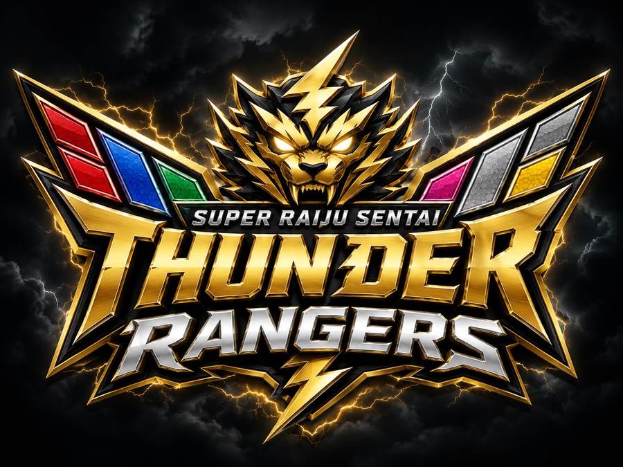 Super Raiju Sentai Thunder Rangers logo