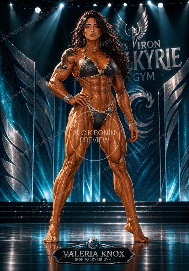 Valeria Knox Iron Valkyrie Gym stage poster